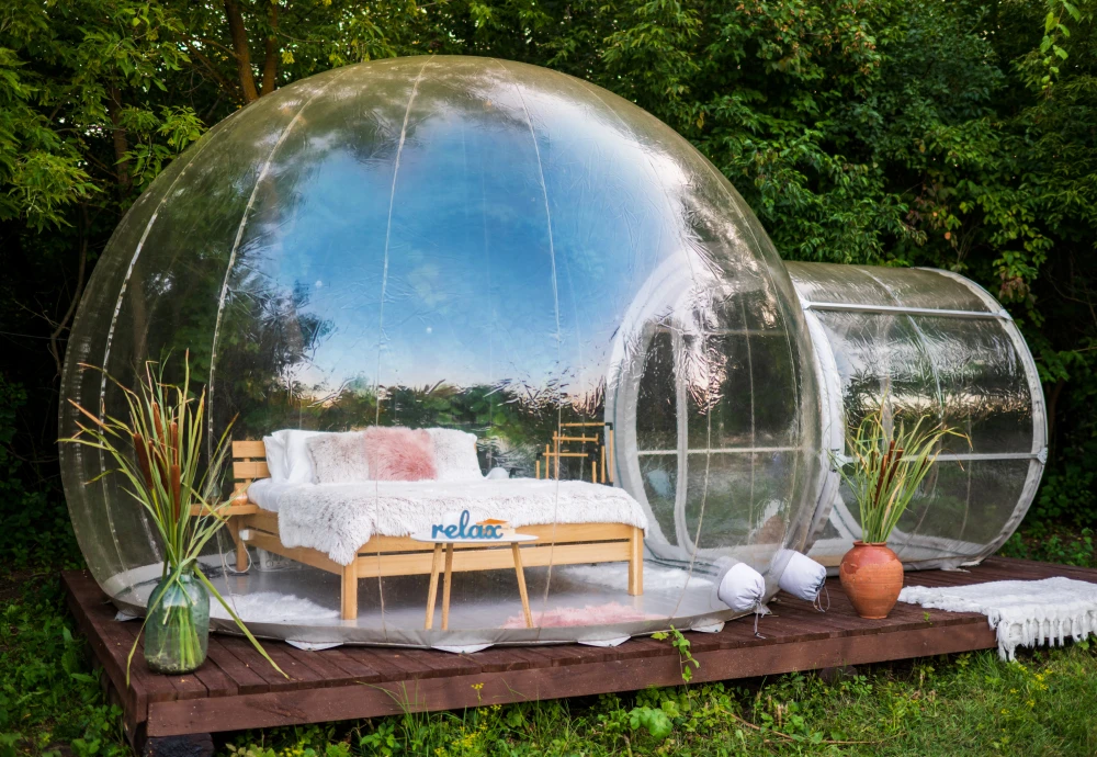 invisible bubble tent