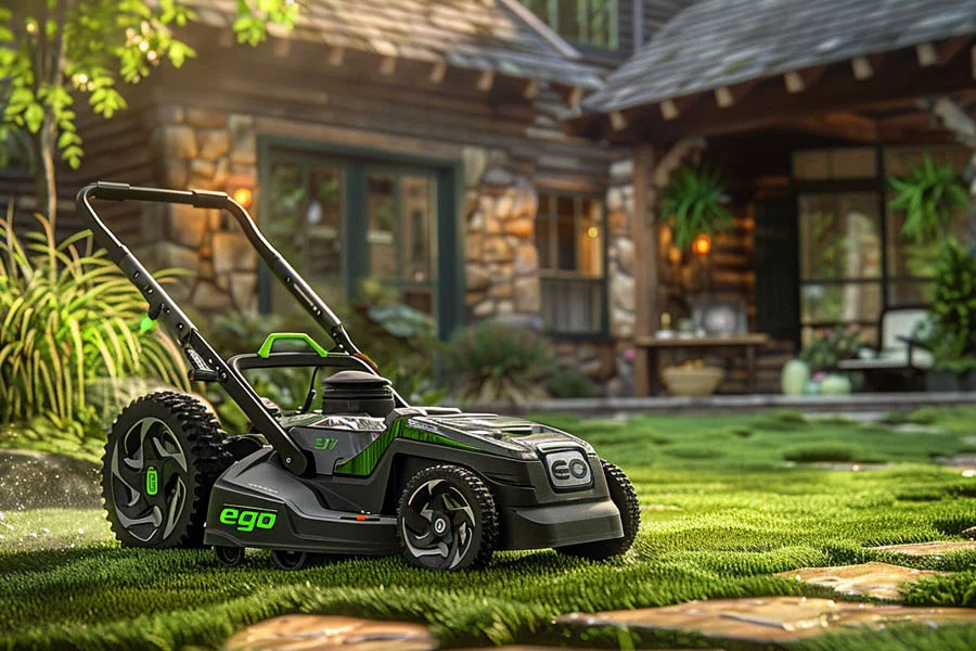 small electric push mower