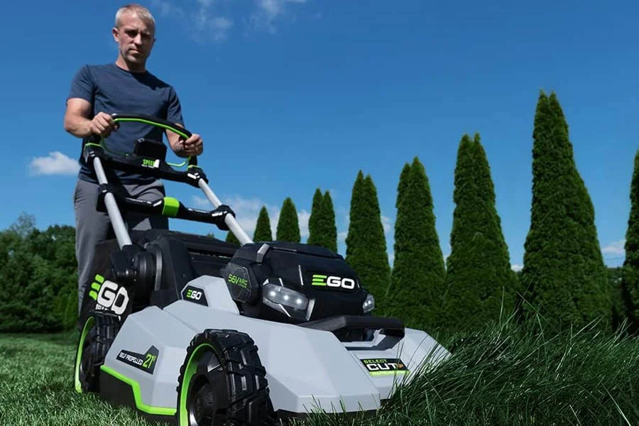 self propelled lawn mower electric